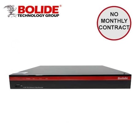 Bolide 16-Channel 4K H.265 NVR with 16-Port Built-in POE, Supports Up to 4K Cameras, 200Mbps Throughput, 4K BOL-BN-NVR-16NX-S-NDAA